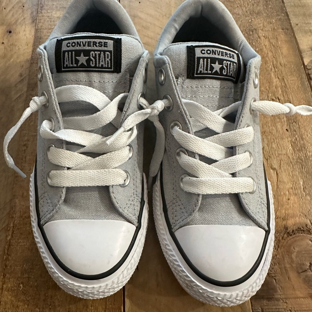 Converse Kids Light Gray All Star Sneakers
